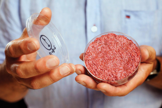 Made with some breadcrumbs (GMO no doubt), egg, and 20,000 lab-grown cow muscle cells, the world's first lab-grown burger made its debut last year.