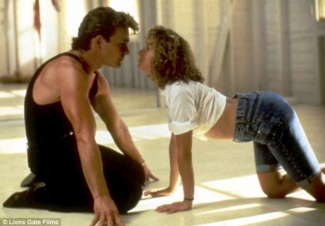 Patrick Swayze and Jennifer Grey