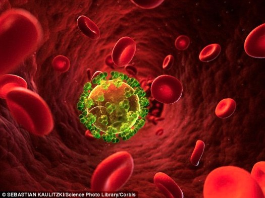 Scientists at Stanford University have developed a new way of detecting the presence of diseases including cancer and viruses, like HIV, illustrated.