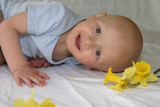 Cancer Kids; happy baby