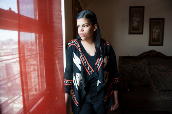 Yubelkis Matias, 19, a student at Bronx Community College, lives with fatty liver disease.